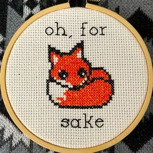 Fox Cross Stitch Ring